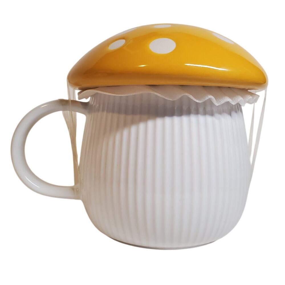 Mushroom Cap Ceramic Mug - 12 oz